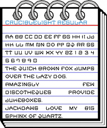 CrucibleLight Regular Font