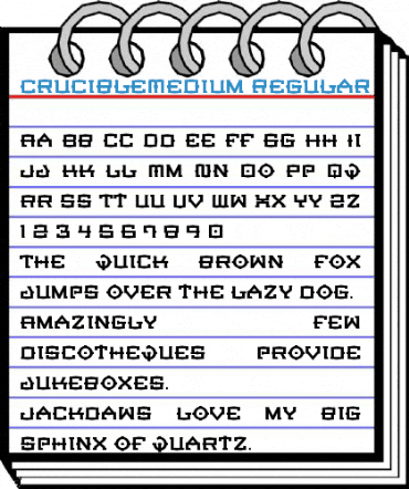 CrucibleMedium Regular Font