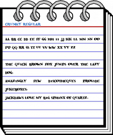 Crunky Regular Font