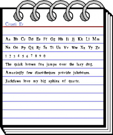 Crusti Er Font