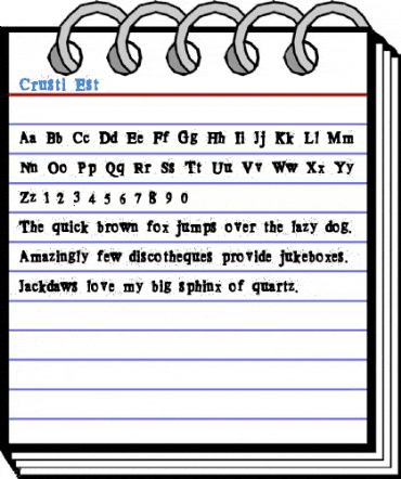 Crusti Est Font