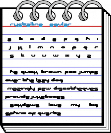 Crystalline Regular Font