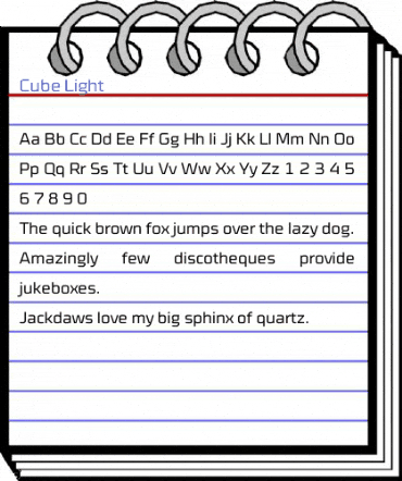 Cube Light Font
