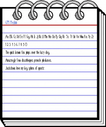 6PM Medium Font