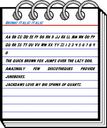 Bronic Italic Italic Font