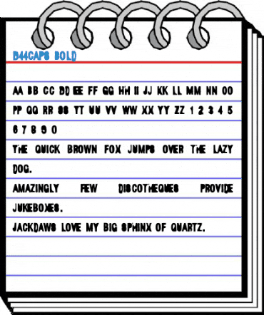 D44Caps Bold Font