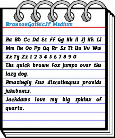 BronsonGothicJF Medium Font