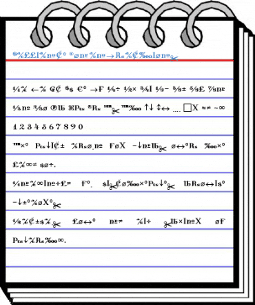Dalliance RomanFractions Font