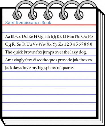Zapf Renaissance Book Font