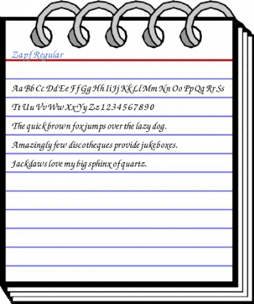 Zapf Regular Font