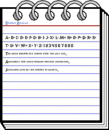 Bronze Regular Font
