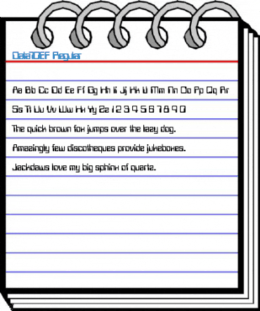 Data70EF Regular Font