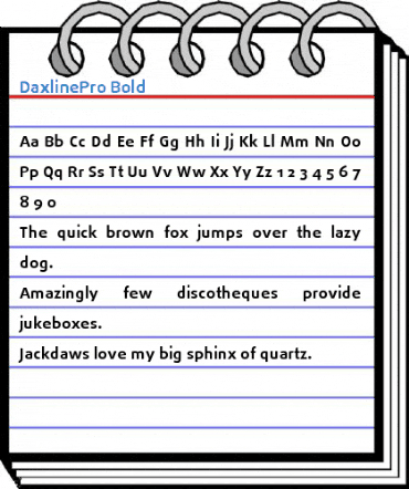 DaxlinePro Bold Font