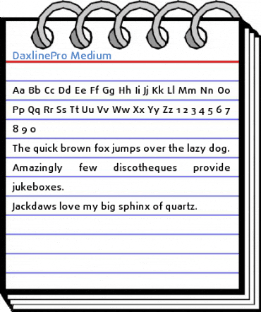 DaxlinePro Medium Font