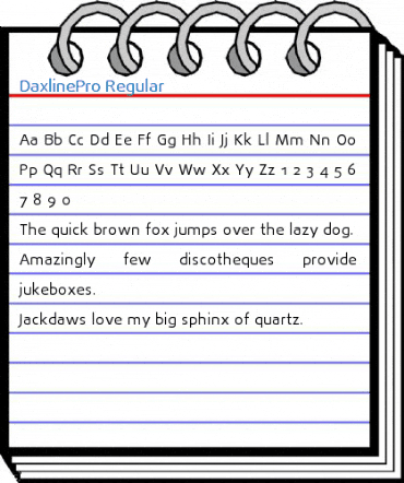 DaxlinePro Regular Font