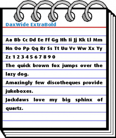 DaxWide ExtraBold Font
