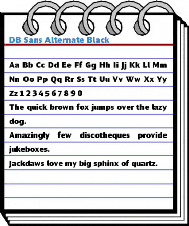 DB Sans Alternate Black Font