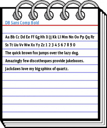 DB Sans Comp Bold Font