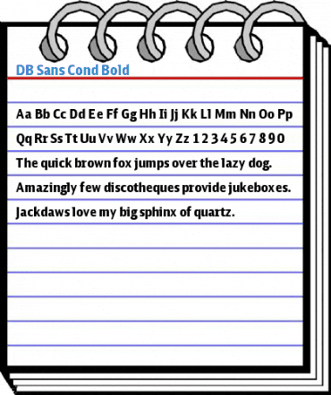 DB Sans Cond Bold Font