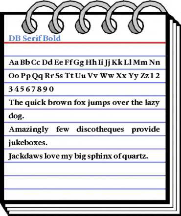 DB Serif Font