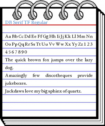 DB Serif TF Regular Font