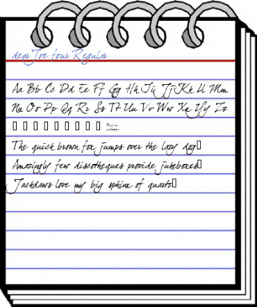 dearJoe four Regular Font