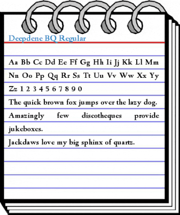 Deepdene BQ Regular Font