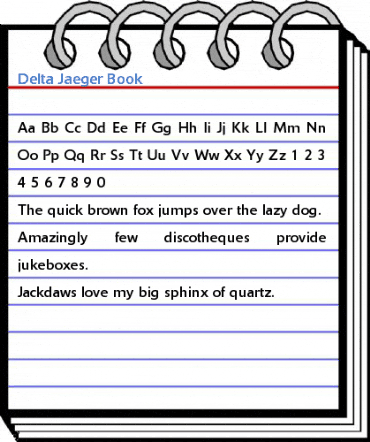 Delta Jaeger Book Font
