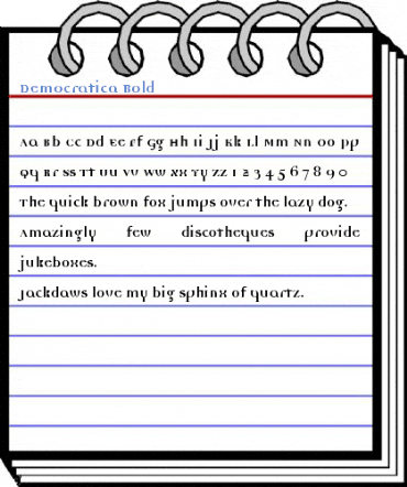 Democratica Bold Font