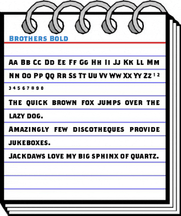 Brothers Bold Font