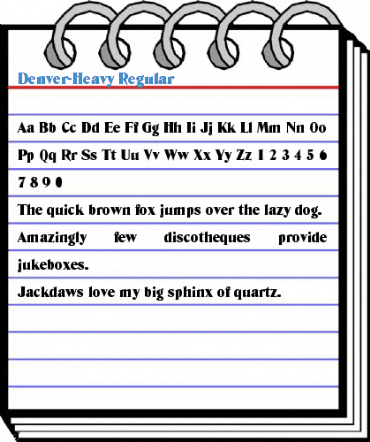 Denver-Heavy Regular Font