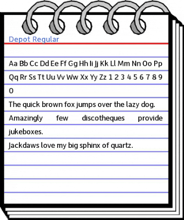 Depot Regular Font