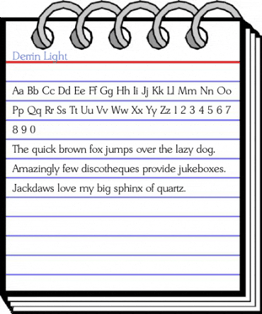 Derrin Light Font