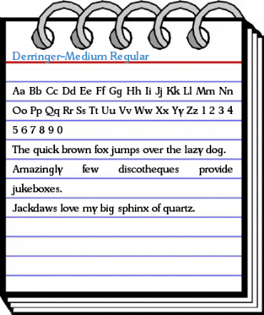 Derringer-Medium Regular Font