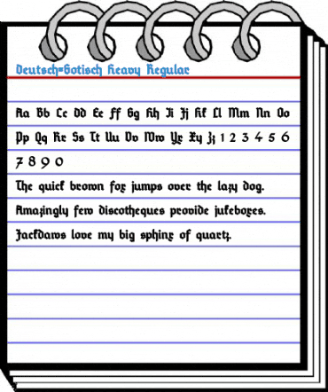 Deutsch-Gotisch Heavy Regular Font