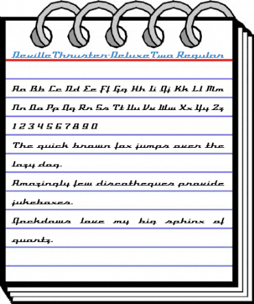 DevilleThruster-DeluxeTwo Regular Font
