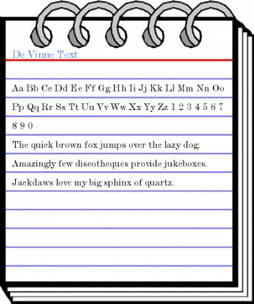 De Vinne Text Font