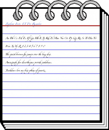 Zapfino Forte LT Pro Regular Font