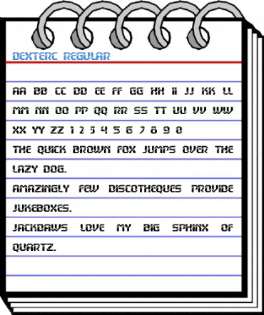 DexterC Regular Font