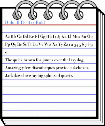 Didot HTF-B24-Bold Font