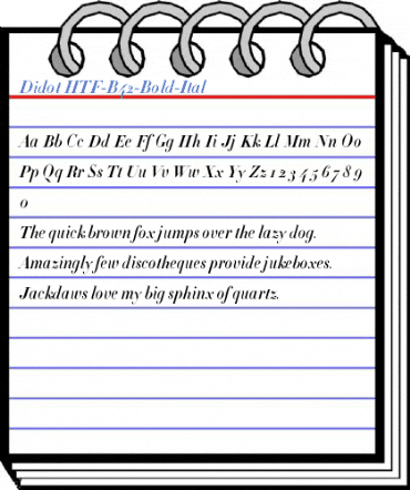 Didot HTF-B42-Bold-Ital Font