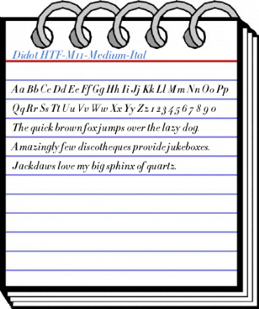 Didot HTF-M11-Medium-Ital Font