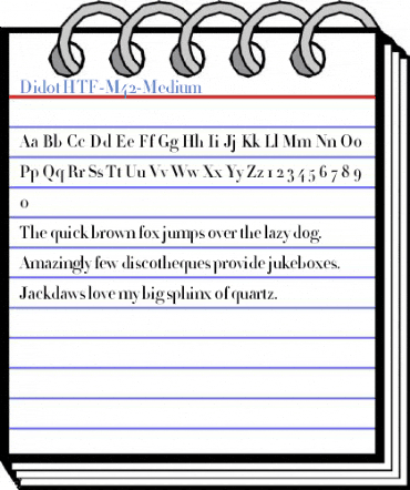 Didot HTF-M42-Medium Font
