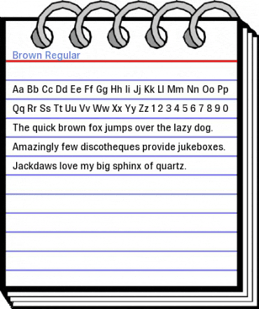 Brown Regular Font