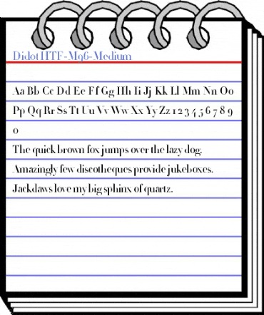 Didot HTF-M96-Medium Font