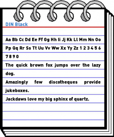 DIN Black Font