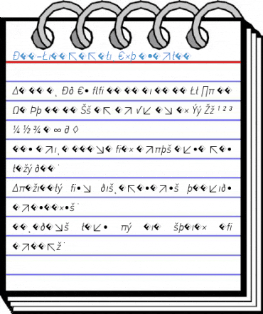 DIN-LightItalicExp Regular Font