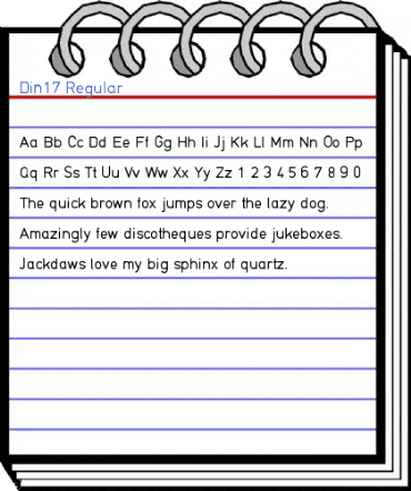 Din17 Regular Font