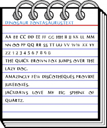 Dinosaur FontasaurusText Font