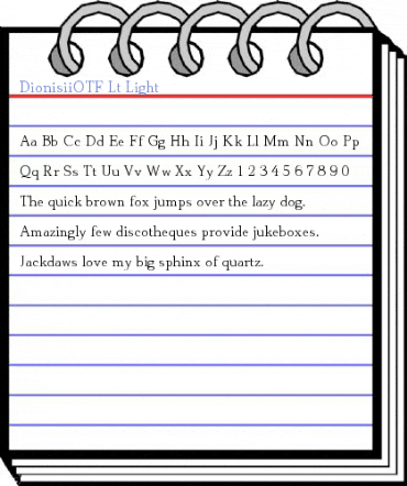DionisiiOTF Lt Light Font